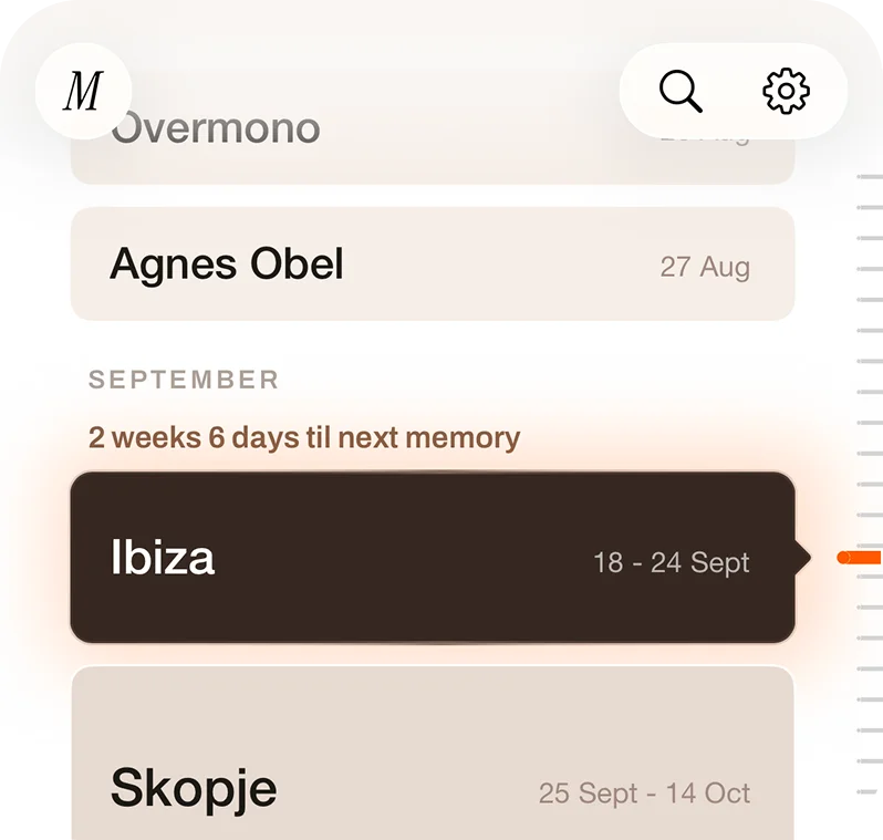 Memento — not another calendar
